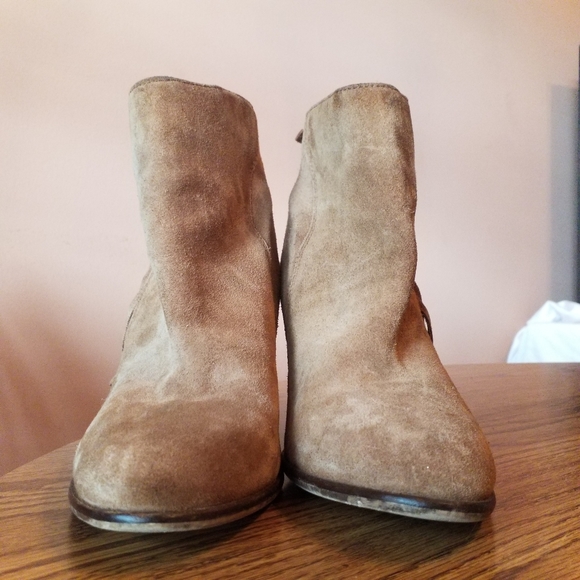 Steve Madden Compass fringe light brown suede booties 10 - Picture 6 of 10
